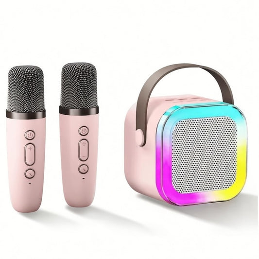 Karaoke con 2 micros Rosa