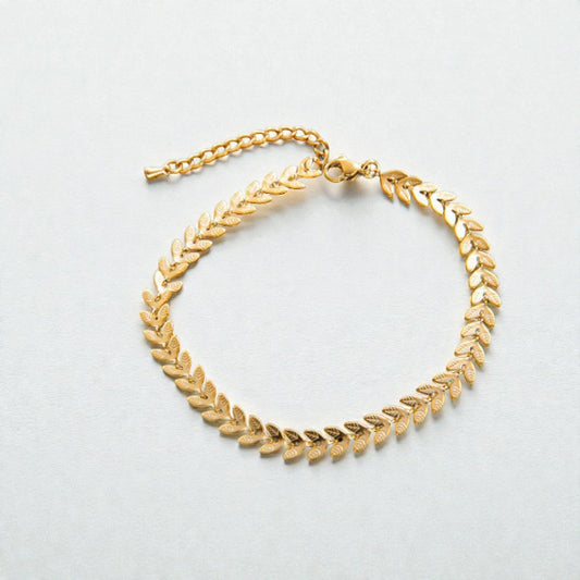 pulsera de hojas