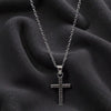 Cadena cruz plata