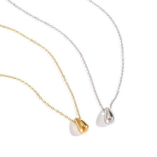 collar Gota plateado