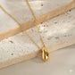 collar gota dorado