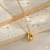 collar gota dorado