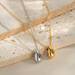 collar gota dorado