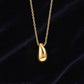 collar gota dorado