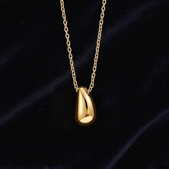 collar gota dorado