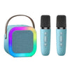 Karaoke con 2 micros Azul