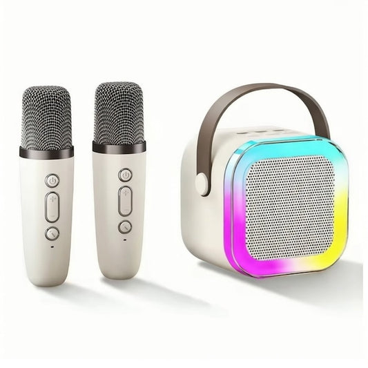 Karaoke con 2 micros Blanco
