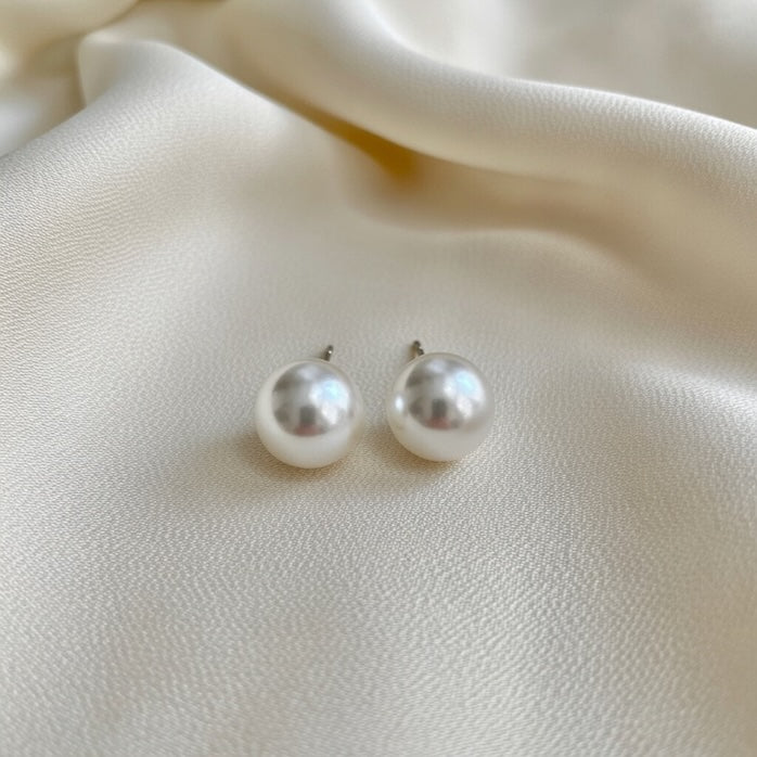 pendientes perlas 10 mm