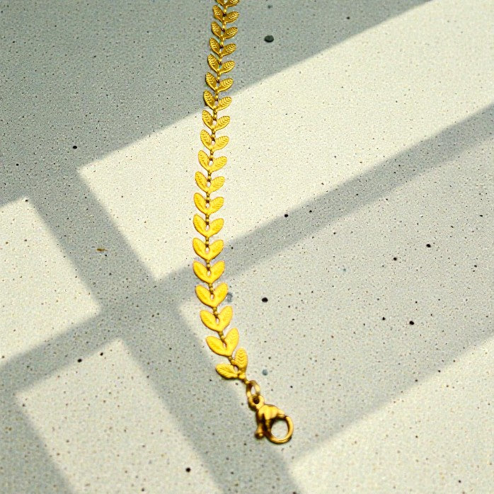 pulsera de hojas