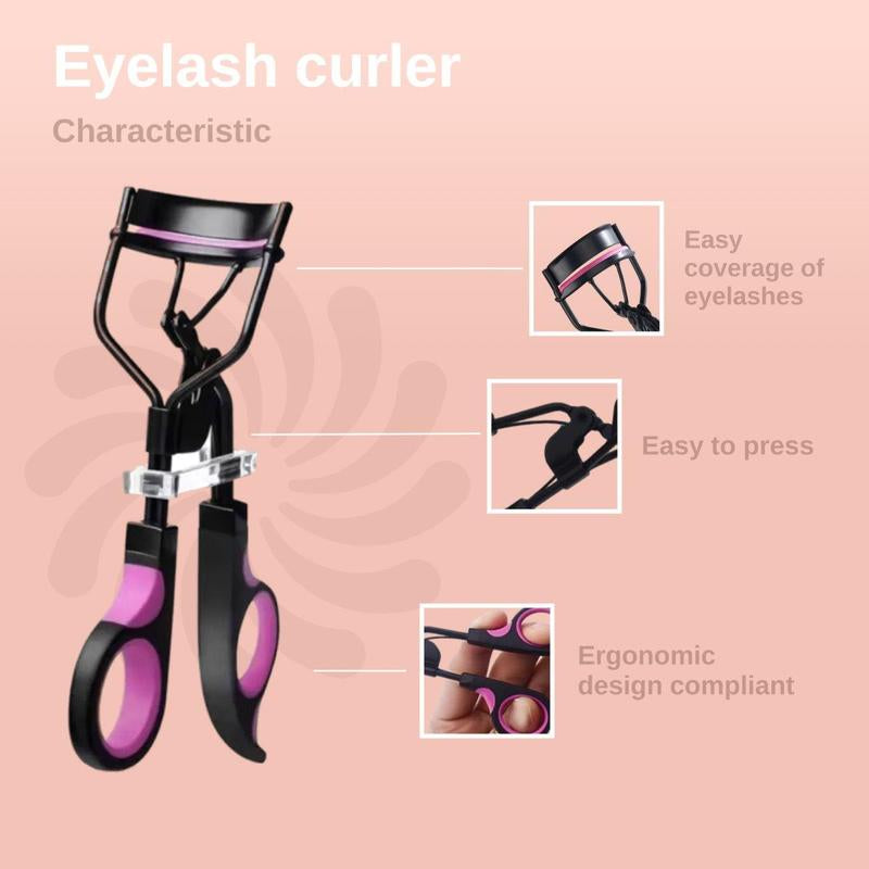 Eyelash Curler with Eyelash Combs & Brushes, Summer Gifts, 12Pcs/Set Lash Curler Kit, Classic Lash Curler with Replacement Pads & Eyelash Separator Tool & Spoolie Brushes, Eyelash Curlers with Lash Separator Tool, Eye Makeup Cosmetic Tool