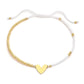 Pulsera Corazon de Hilo dorada