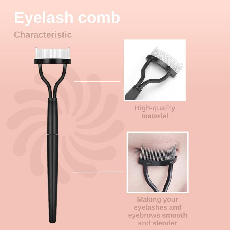 Eyelash Curler with Eyelash Combs & Brushes, Summer Gifts, 12Pcs/Set Lash Curler Kit, Classic Lash Curler with Replacement Pads & Eyelash Separator Tool & Spoolie Brushes, Eyelash Curlers with Lash Separator Tool, Eye Makeup Cosmetic Tool